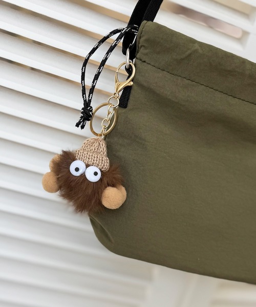 NOLITA LABORATORY（ノリータラボラトリー）の「【 NOLITA / ノリータ 】バッグチャーム 付き 軽くて便利 巾着 ショルダーバッグ サコッシュ ポシェット（ショルダーバッグ・レディース・カーキ/ブラック/ベージュ・FREE）」の10枚目の写真