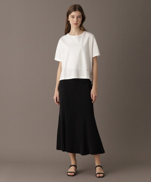 DRESSTERIOR（ドレステリア）の「【接触冷感/抗菌防臭/消臭】アイスクリアコットンドルマンT（Tシャツ/カットソー・レディース・ブラック/ライトブルー/ライトイエロー系/ホワイト・34/36/38）」の8枚目の写真