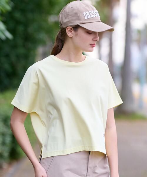 DRESSTERIOR（ドレステリア）の「【接触冷感/抗菌防臭/消臭】アイスクリアコットンドルマンT（Tシャツ/カットソー・レディース・ブラック/ライトブルー/ライトイエロー系/ホワイト・34/36/38）」の9枚目の写真