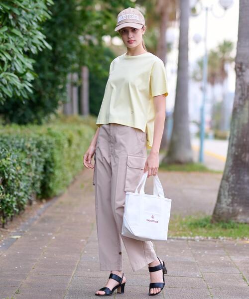 DRESSTERIOR（ドレステリア）の「【接触冷感/抗菌防臭/消臭】アイスクリアコットンドルマンT（Tシャツ/カットソー・レディース・ブラック/ライトブルー/ライトイエロー系/ホワイト・34/36/38）」の11枚目の写真