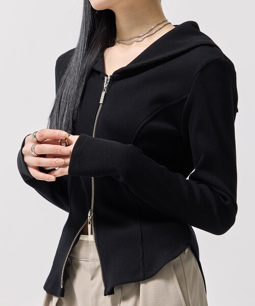 UNITED TOKYO WEB限定 オーバーカラージップニットウォッシャブル 完売