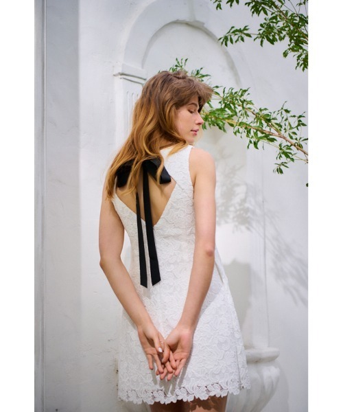 セール】Alice Mini Lace Dress オープンバックレースミニマム