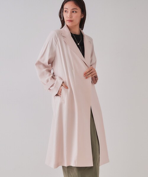 OPAQUE.CLIP（オペークドットクリップ）の「《大人百花掲載》リラクシートレンチコート【洗える】（トレンチコート・レディース・ベージュ/サンドベージュ・00）」の7枚目の写真