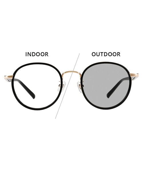 WEB限定】ボストン型 サングラス｜調光サングラス｜レンズの色が変わる