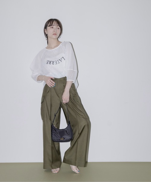 【即完売品】Eimee Law ジオメレースメッシュトップス ジオメレースメッシュロゴトップス（その他トップス）｜Eimee