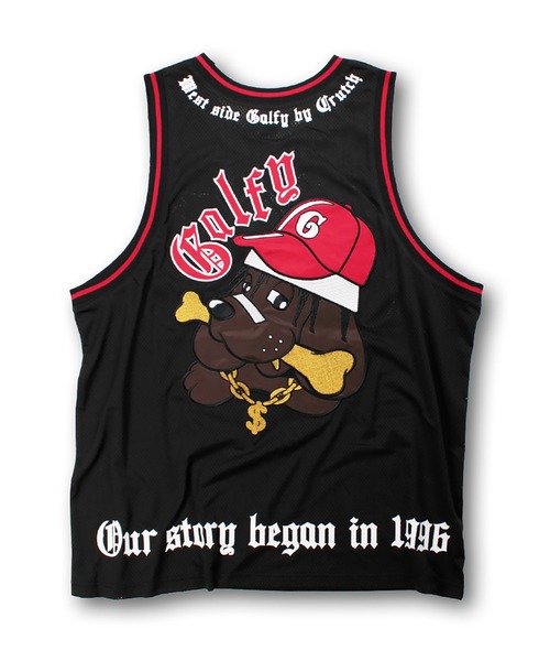 GALFY（ガルフィー）の「GALFY-ウェッサイ成金ユニフォーム（タンクトップ・メンズ・ブルー/ブラック/イエロー・L/XL）」の9枚目の写真