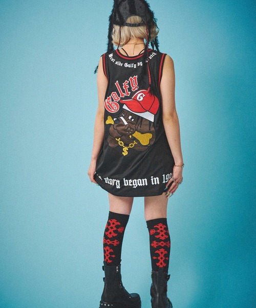 GALFY（ガルフィー）の「GALFY-ウェッサイ成金ユニフォーム（タンクトップ・メンズ・ブルー/ブラック/イエロー・L/XL）」の21枚目の写真