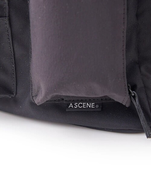 A SCENE（エーシーン）の「【A SCENE】Pocket day pack バックパック ワンポイントロゴ（バックパック/リュック・メンズ・ブラック/ベージュ・FREE）」の8枚目の写真