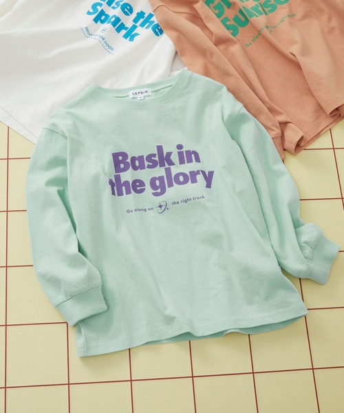 LEPSIM（レプシィム）の「【KIDS】カラーロゴロンT　327366（Tシャツ/カットソー・キッズ・オフホワイト/ライトブルー/オレンジ・120/140）」の3枚目の写真