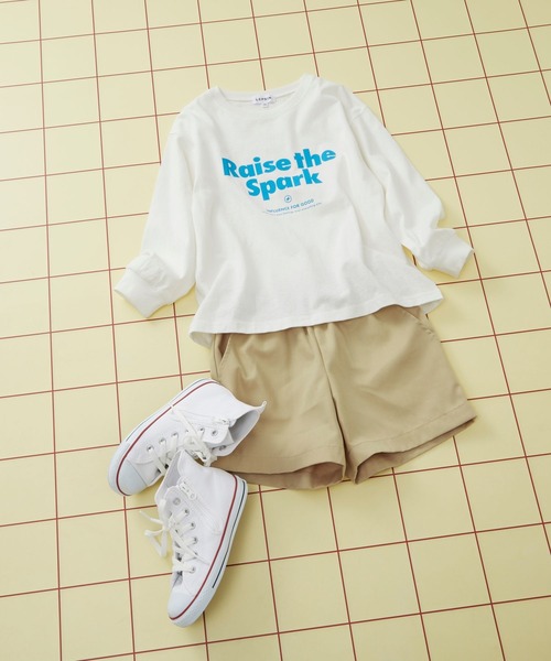 LEPSIM（レプシィム）の「【KIDS】カラーロゴロンT　327366（Tシャツ/カットソー・キッズ・オフホワイト/ライトブルー/オレンジ・120/140）」の11枚目の写真