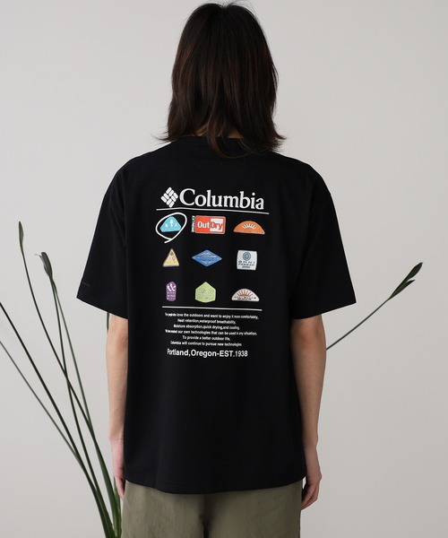Columbia(コロンビア)の「Columbia/コロンビア スタックブルックグラフィックショートスリーブ Tシャツ(Tシャツ/カットソー・メンズ・ブラック/ホワイト・XL/L/M)」の21枚目の写真