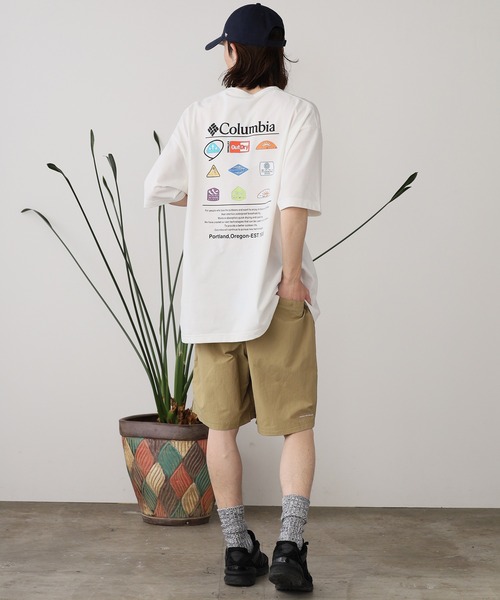Columbia(コロンビア)の「Columbia/コロンビア スタックブルックグラフィックショートスリーブ Tシャツ(Tシャツ/カットソー・メンズ・ブラック/ホワイト・XL/L/M)」の15枚目の写真