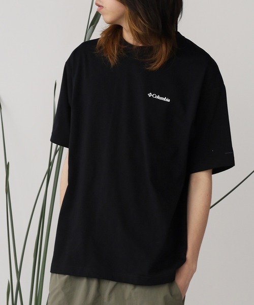 [CKJ] ロゴクルーネックショートスリーブTシャツ ★大人気★ Columbia/コロンビア スタックブルックグラフィックショート
