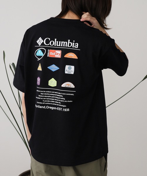 Columbia(コロンビア)の「Columbia/コロンビア スタックブルックグラフィックショートスリーブ Tシャツ(Tシャツ/カットソー・メンズ・ブラック/ホワイト・XL/L/M)」の17枚目の写真