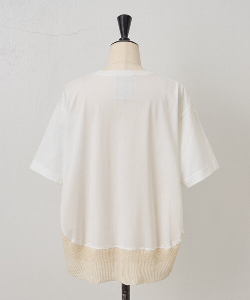 BEARDSLEY / ビアズリー ニットコンビカットソー ニットコンビカットソー（Tシャツ/カットソー）｜BEARDSLEY