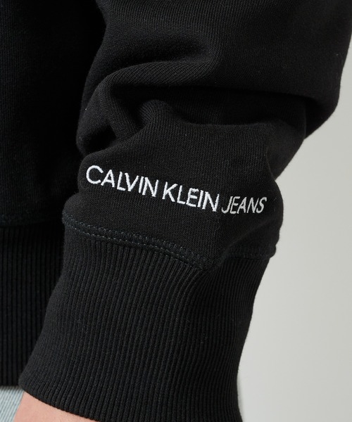 Calvin Klein（カルバン・クライン）の「【Calvin Klein】CREW クルーネックスウェット　トレーナー（スウェット・メンズ・ホワイト/ブラック・L/XL）」の14枚目の写真