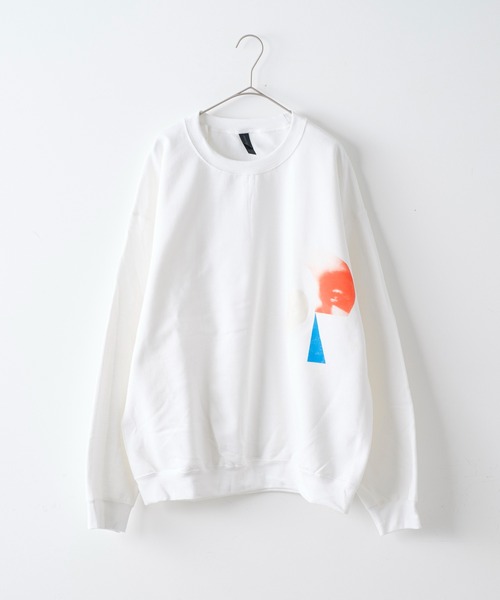 ink×FRUIT OF THE LOOM×WHIMSIC タグ付スウェット WHIMSIC（ウィムジック）の「【ink×FOTL×WHIMSIC】 プリント