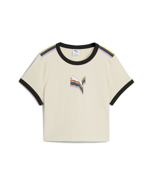 PUMA(プーマ)の「PUMA プーマ ウィメンズ イコール ラブ コンフェデレーション グラフィック(Tシャツ/カットソー・レディース・オフホワイト/レッド系その他2・SMALL/MEDIUM/X-SMALL/LARGE)」の9枚目の写真