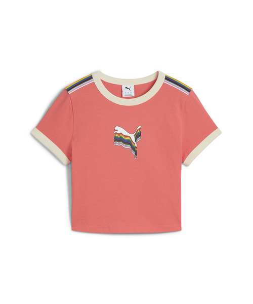 PUMA(プーマ)の「PUMA プーマ ウィメンズ イコール ラブ コンフェデレーション グラフィック(Tシャツ/カットソー・レディース・オフホワイト/レッド系その他2・SMALL/MEDIUM/X-SMALL/LARGE)」の15枚目の写真