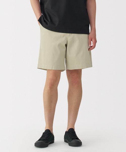 無印良品(ムジルシリョウヒン)の「紳士 ストレッチチノショートパンツ(その他パンツ・メンズ・ダークベージュ/サンドベージュ/ブラック/スモーキーグリーン系・S/M/L/XL)」の1枚目の写真