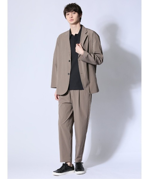 m.f.editorial(エムエフエディトリアル)の「【ストレッチ 防シワ】m.f.エディトリアル メンズ circle motion NPU ワイドパンツ(セットアップ可能)(その他パンツ・メンズ・ブラック/ベージュ・MEDIUM/X-LARGE/LARGE)」の17枚目の写真
