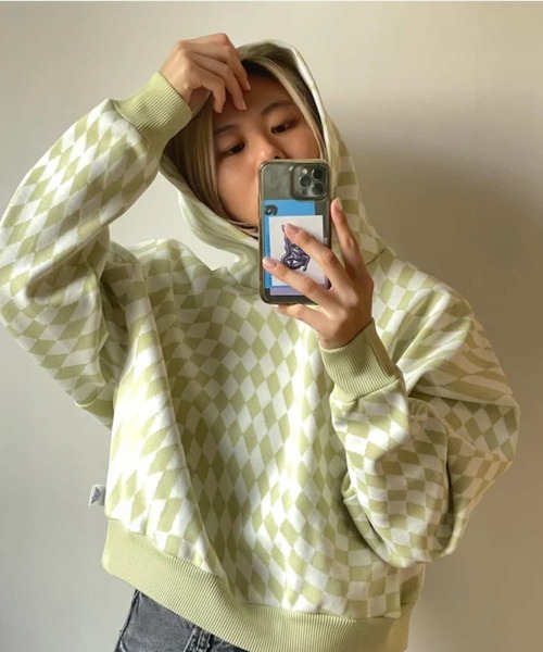 Siblings(シブリングス)の「Hoodie(パーカー・レディース・ライトグリーン/グリーン/ネイビー・LARGE/SMALL)」の2枚目の写真