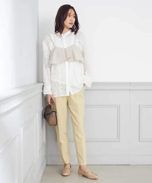 a.v.v(アーヴェヴェ)の「【2WAY】ベーシックタンクトップ(タンクトップ・レディース・ホワイト/ブラック/ベージュ・34/36/40/42/38)」の5枚目の写真