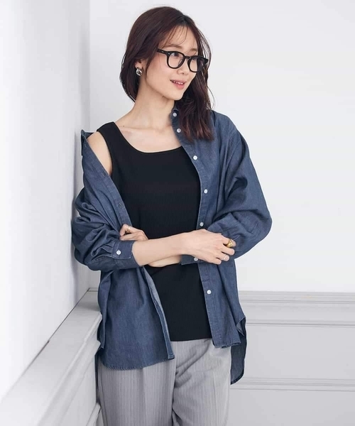 a.v.v(アーヴェヴェ)の「【2WAY】ベーシックタンクトップ(タンクトップ・レディース・ホワイト/ブラック/ベージュ・34/36/40/42/38)」の6枚目の写真