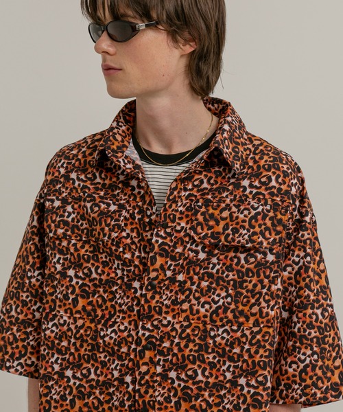 FIRST DOWN（ファーストダウン）の「タスランナイロン ベンチレーション シャツ（シャツ/ブラウス・メンズ・ミント/レオパード/ブラック・L/XL/M）」の3枚目の写真