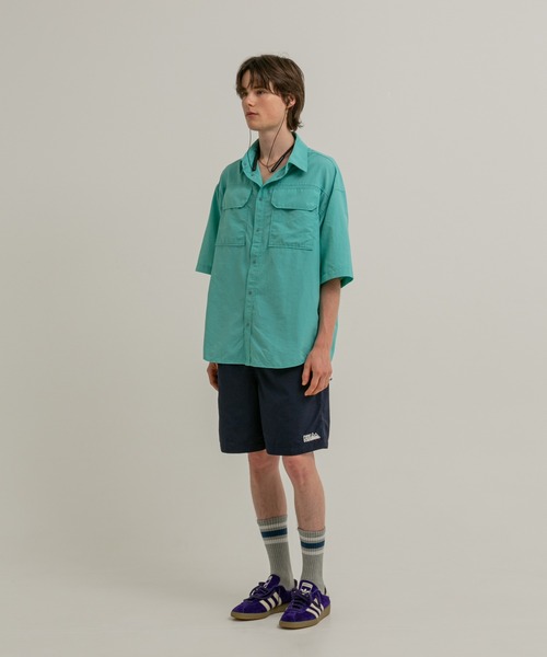 FIRST DOWN（ファーストダウン）の「タスランナイロン ベンチレーション シャツ（シャツ/ブラウス・メンズ・ミント/レオパード/ブラック・L/XL/M）」の5枚目の写真