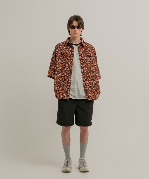 FIRST DOWN（ファーストダウン）の「タスランナイロン ベンチレーション シャツ（シャツ/ブラウス・メンズ・ミント/レオパード/ブラック・L/XL/M）」の6枚目の写真