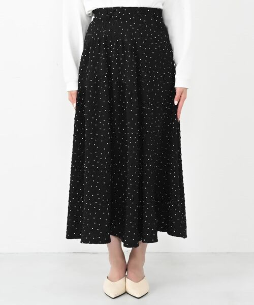COHINA（コヒナ）の「エンボスドットサイドティアードスカート 【低身長・小柄女性】（スカート・レディース・ブラック/ホワイト・S-Regular/XS-Regular/S-Short/XS-Short）」の18枚目の写真