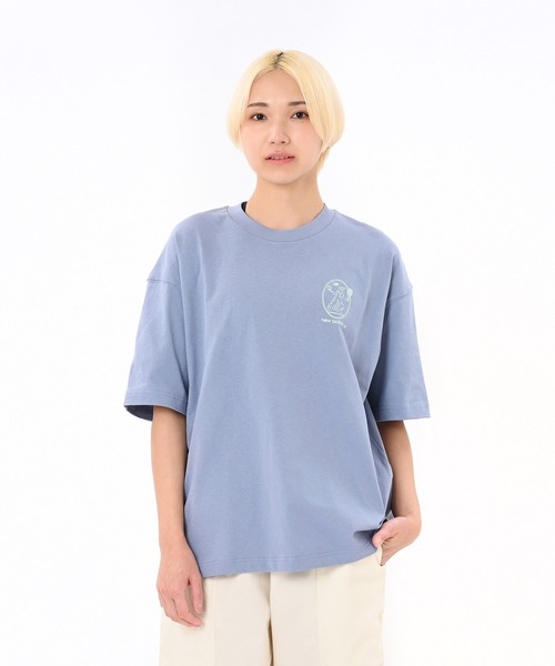 NEW BALANCE(ニューバランス)の「New Balance X Debut ベースショートスリーブTシャツ(Tシャツ/カットソー・レディース・ホワイト/ライトブルー・SMALL/MEDIUM/LARGE)」の2枚目の写真
