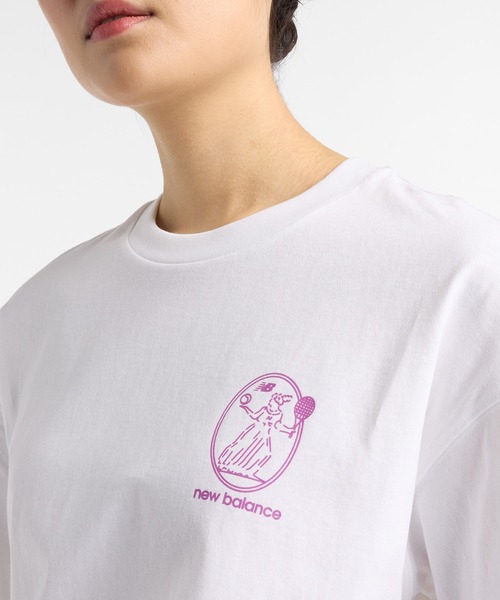 NEW BALANCE(ニューバランス)の「New Balance X Debut ベースショートスリーブTシャツ(Tシャツ/カットソー・レディース・ホワイト/ライトブルー・SMALL/MEDIUM/LARGE)」の6枚目の写真