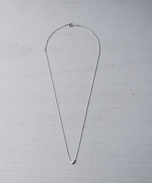 and cloud（アンドクラウド）の「Minimum Heart Necklace（ネックレス・レディース・シルバー/ブラック・FREE）」の2枚目の写真