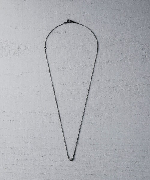 and cloud（アンドクラウド）の「Minimum Heart Necklace（ネックレス・レディース・シルバー/ブラック・FREE）」の3枚目の写真