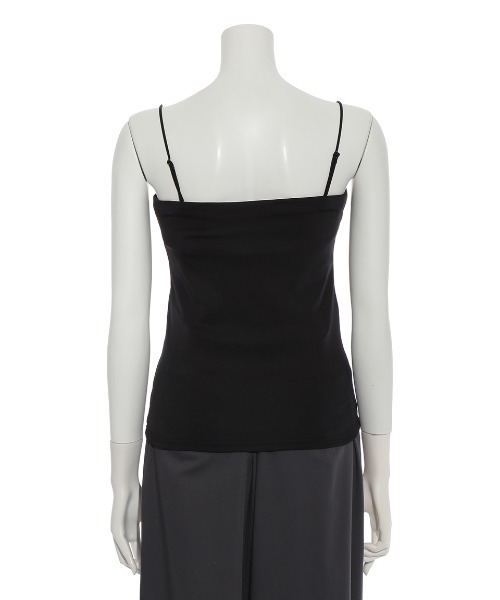 FRAY I.D（フレイアイディー）の「サテンカットソーベアトップ／ウォッシャブル・UVカット（キャミソール・レディース・ホワイト/ベージュ/ブラック・FREE）」の5枚目の写真