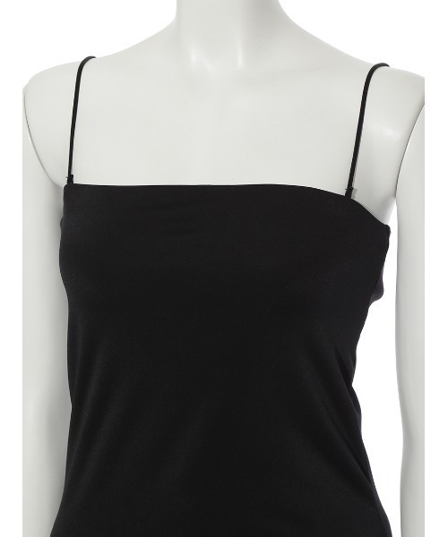 FRAY I.D（フレイアイディー）の「サテンカットソーベアトップ／ウォッシャブル・UVカット（キャミソール・レディース・ホワイト/ベージュ/ブラック・FREE）」の7枚目の写真