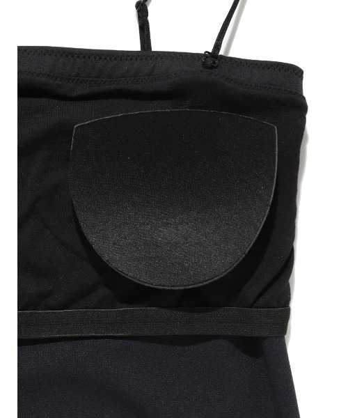 FRAY I.D（フレイアイディー）の「サテンカットソーベアトップ／ウォッシャブル・UVカット（キャミソール・レディース・ホワイト/ベージュ/ブラック・FREE）」の9枚目の写真