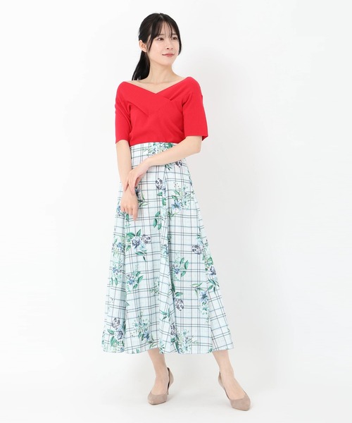 STRAWBERRY-FIELDS - 【新品未使用】STRAWBERRY-FIELDS♡アシュリーストレッチ ニット♡ 前後2WAYカシュクールニット（ニット/セーター）｜STRAWBERRY