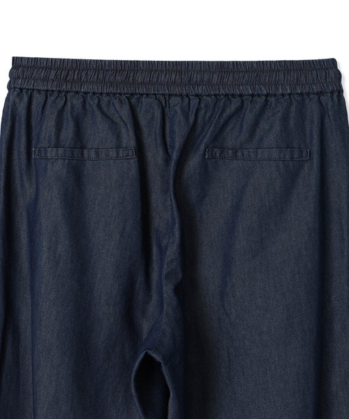 LE SOUK HOLIDAY(ルスークホリデー)の「デニムタックワイドパンツ【ウエストゴム】(デニムパンツ・レディース・ネイビー/ブルー・M/L)」の14枚目の写真