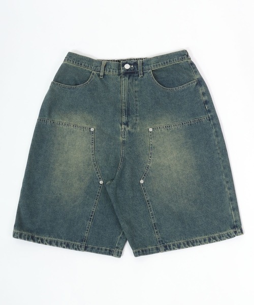 セール】VISION STREET WEAR デニム・ツリーカモフラ柄ダブルニー