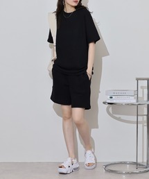 MMMM（エムエムエムエム）の「MMMM ワッフル セットアップ　Tシャツ　ショートパンツ（セットアップ）」