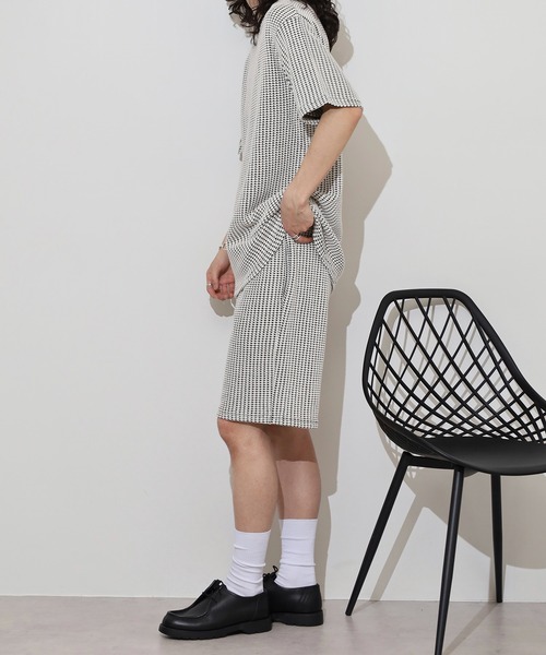 MMMM(エムエムエムエム)の「MMMM ワッフル セットアップ Tシャツ ショートパンツ(セットアップ・メンズ・ホワイト/ブラック/ホワイト系/ブラック系・L/XL/M)」の10枚目の写真