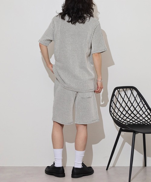 MMMM(エムエムエムエム)の「MMMM ワッフル セットアップ Tシャツ ショートパンツ(セットアップ・メンズ・ホワイト/ブラック/ホワイト系/ブラック系・L/XL/M)」の11枚目の写真