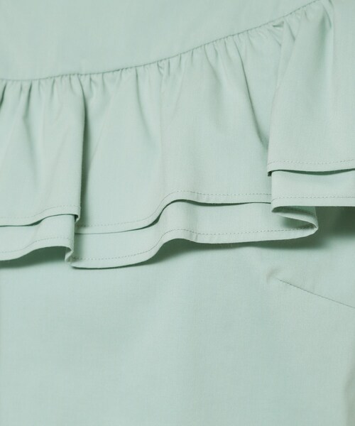 Sunauna（スーナウーナ）の「【今年はこれで決まり！／アシメフリル】ブラウス（シャツ/ブラウス・レディース・グリーン系/ネイビー・40/38）」の11枚目の写真