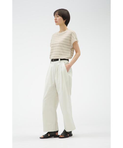 MARGARET HOWELL(マーガレットハウエル)の「LINEN JERSEY(Tシャツ/カットソー・レディース・ベージュ系その他2/ブルー/ブラック・2)」の19枚目の写真