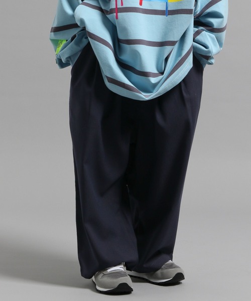 GEORGE'S（ジョージズ）の「【KIDS】ワイドパンツ（その他パンツ・キッズ・ネイビー/ライトブルー/グレー/チャコールグレー・110/130/150）」の4枚目の写真