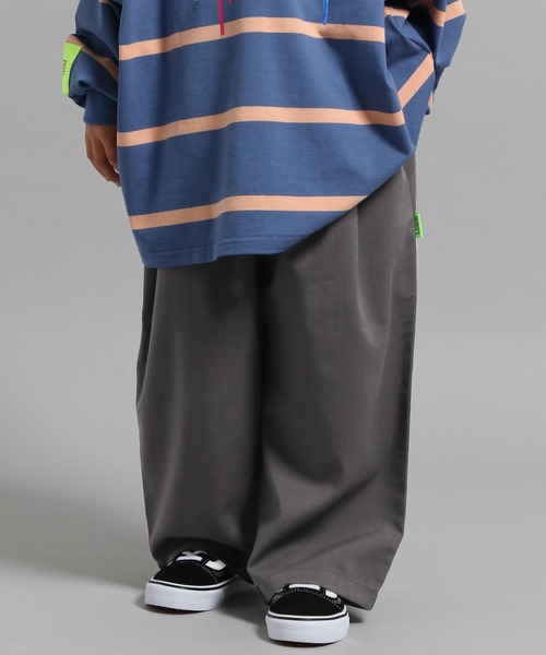 GEORGE'S（ジョージズ）の「【KIDS】ワイドパンツ（その他パンツ・キッズ・ネイビー/ライトブルー/グレー/チャコールグレー・110/130/150）」の2枚目の写真