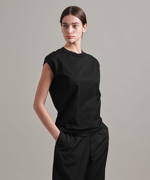 楽天 LOEFF＞スビンコットン カットソー（Tシャツ ノースリーブ トップス